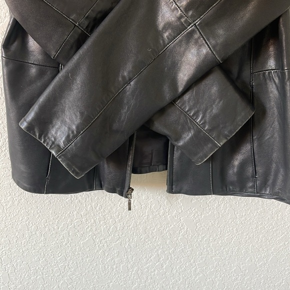Donny Brook Black 100% Leather Jacket Small - Picture 4 of 7